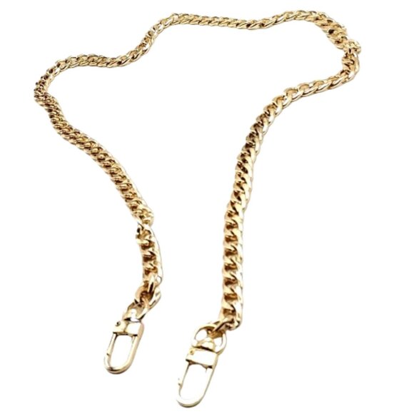 Heavy Curb Link Purse Handbag Chain with Swivel Hooks - Picture 3 of 7